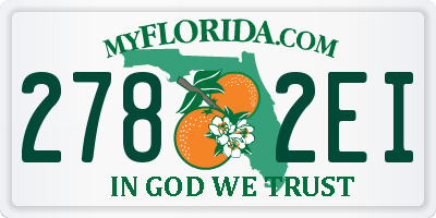 FL license plate 2782EI