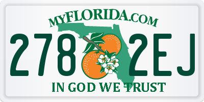 FL license plate 2782EJ