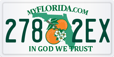FL license plate 2782EX