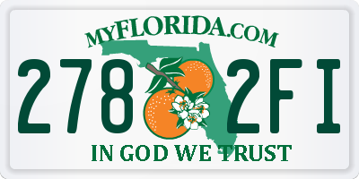 FL license plate 2782FI