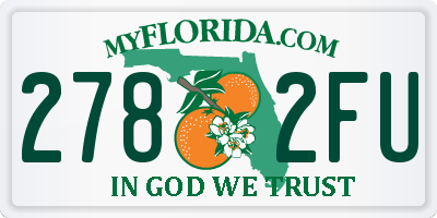FL license plate 2782FU