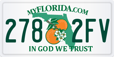 FL license plate 2782FV