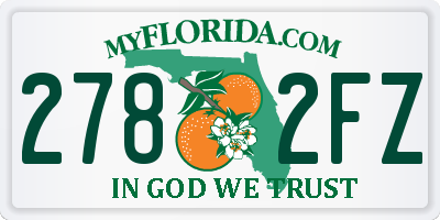 FL license plate 2782FZ