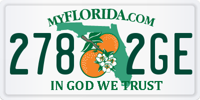 FL license plate 2782GE