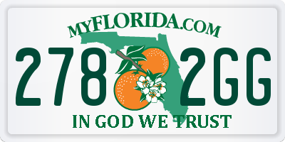 FL license plate 2782GG