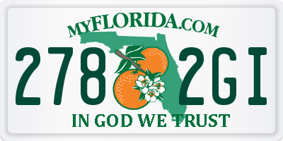 FL license plate 2782GI