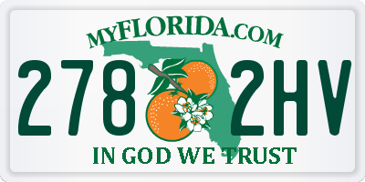 FL license plate 2782HV