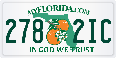 FL license plate 2782IC