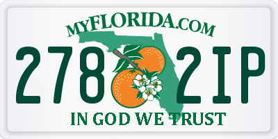FL license plate 2782IP