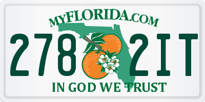 FL license plate 2782IT