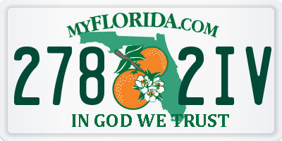 FL license plate 2782IV