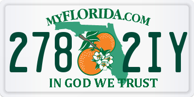 FL license plate 2782IY