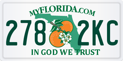 FL license plate 2782KC
