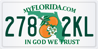 FL license plate 2782KL