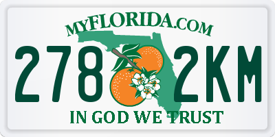 FL license plate 2782KM