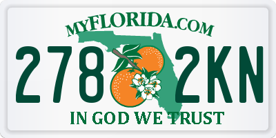 FL license plate 2782KN