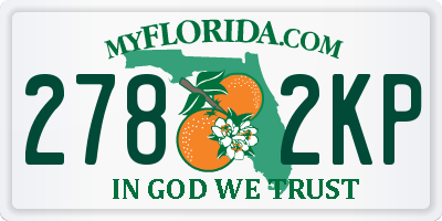 FL license plate 2782KP