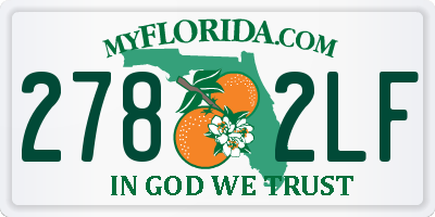 FL license plate 2782LF