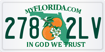 FL license plate 2782LV