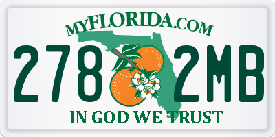 FL license plate 2782MB