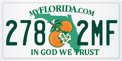 FL license plate 2782MF