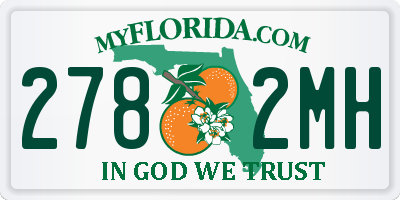 FL license plate 2782MH