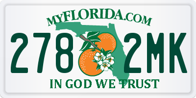 FL license plate 2782MK