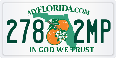 FL license plate 2782MP