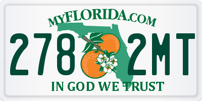 FL license plate 2782MT