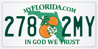 FL license plate 2782MY