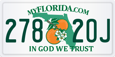 FL license plate 2782OJ