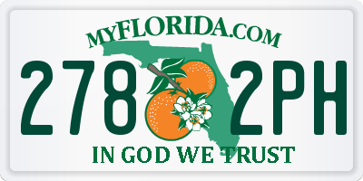 FL license plate 2782PH