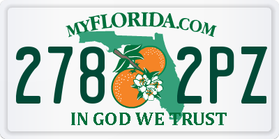 FL license plate 2782PZ