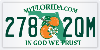 FL license plate 2782QM