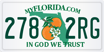 FL license plate 2782RG