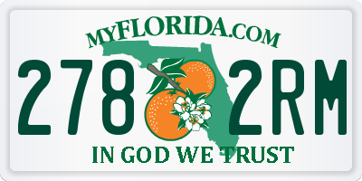 FL license plate 2782RM