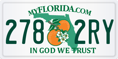 FL license plate 2782RY