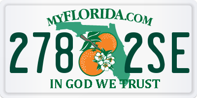 FL license plate 2782SE