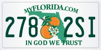 FL license plate 2782SI