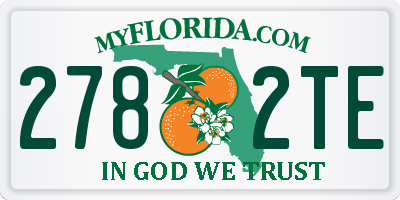 FL license plate 2782TE