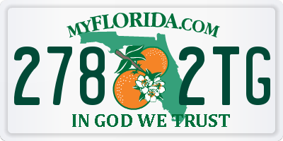 FL license plate 2782TG