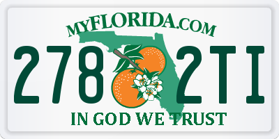 FL license plate 2782TI