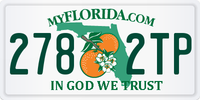 FL license plate 2782TP