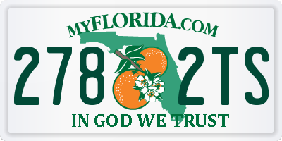 FL license plate 2782TS