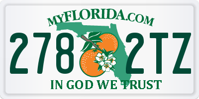 FL license plate 2782TZ