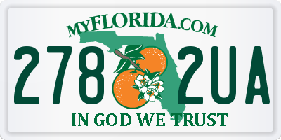 FL license plate 2782UA