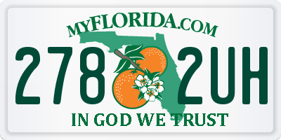 FL license plate 2782UH