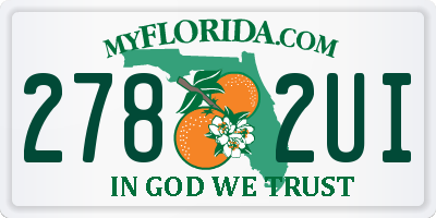 FL license plate 2782UI
