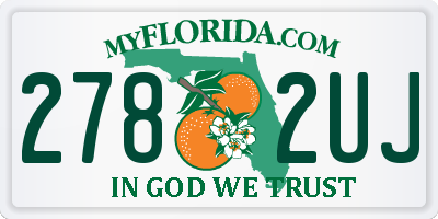 FL license plate 2782UJ