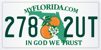 FL license plate 2782UT